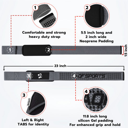 Features of Grey Wrist Strap - AQF Sports