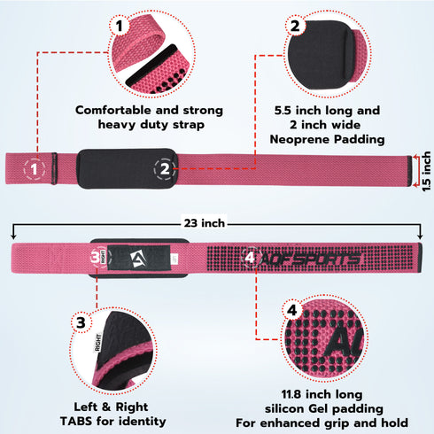 Features of Pink AQF Wrist Strap