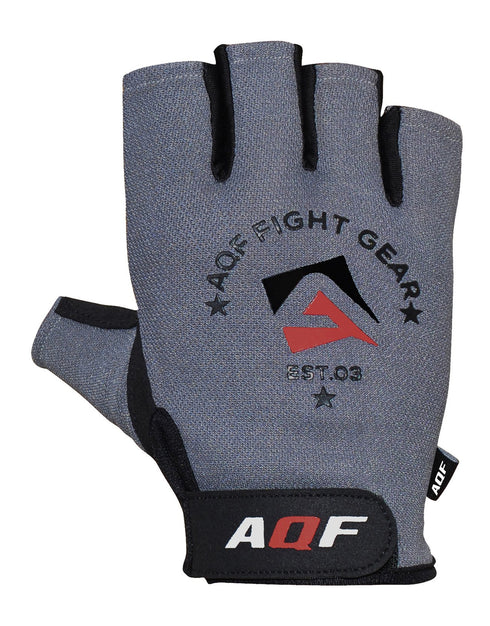 Grey AQF Weight Lifting Gloves 4-Way
