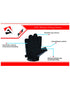 Size chart of Grey AQF Weight Lifting Gloves 4-Way