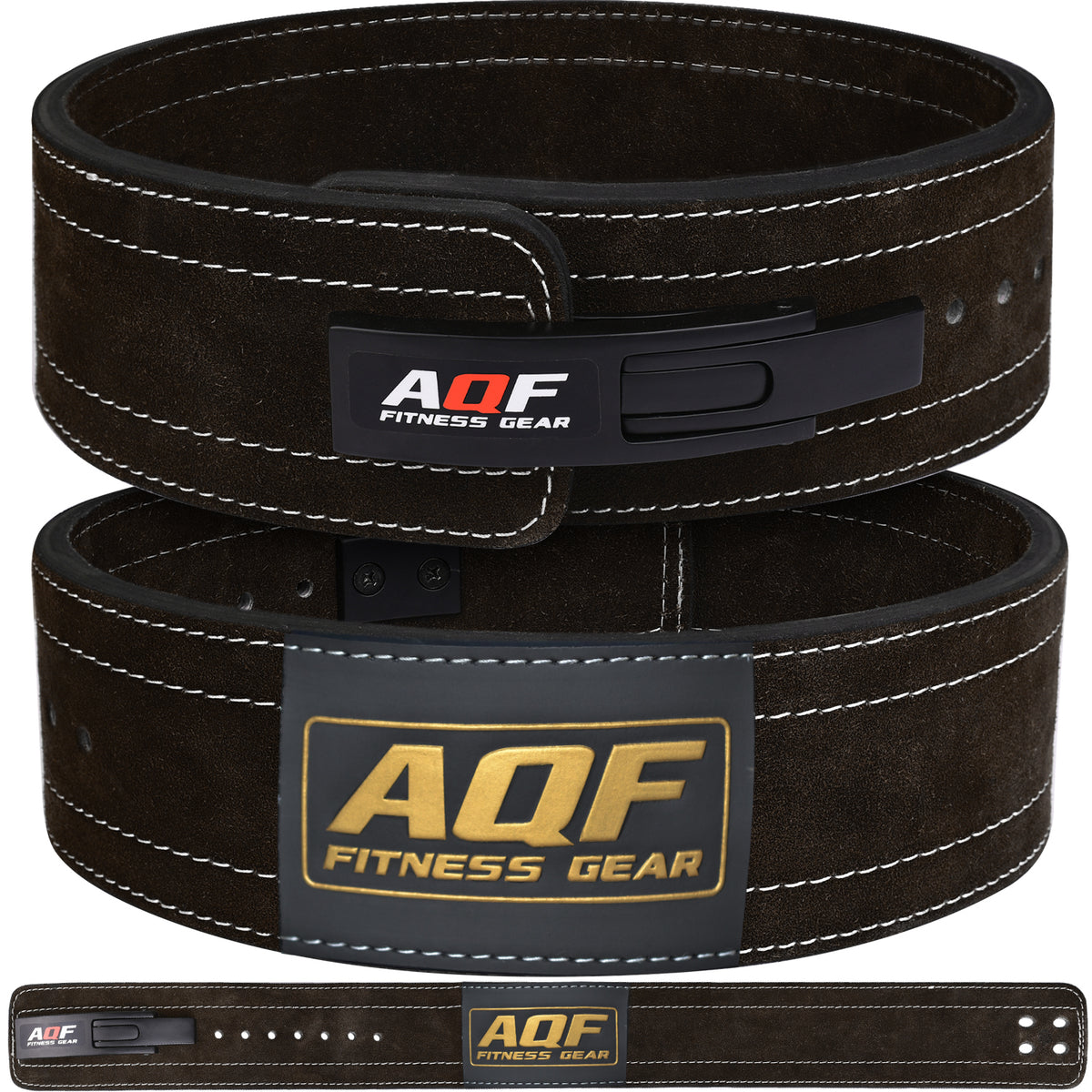 AQF Lever Buckle Leather Powerlifting Belt 10mm - Shop Now