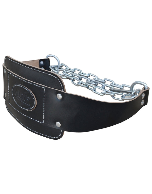AQF Leather Dipping Belt Padded with Chain