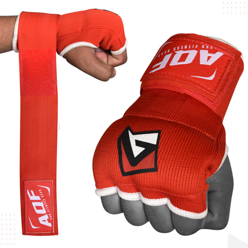 AQF Red Gel Inner Gloves with Wrist Strap 100cm