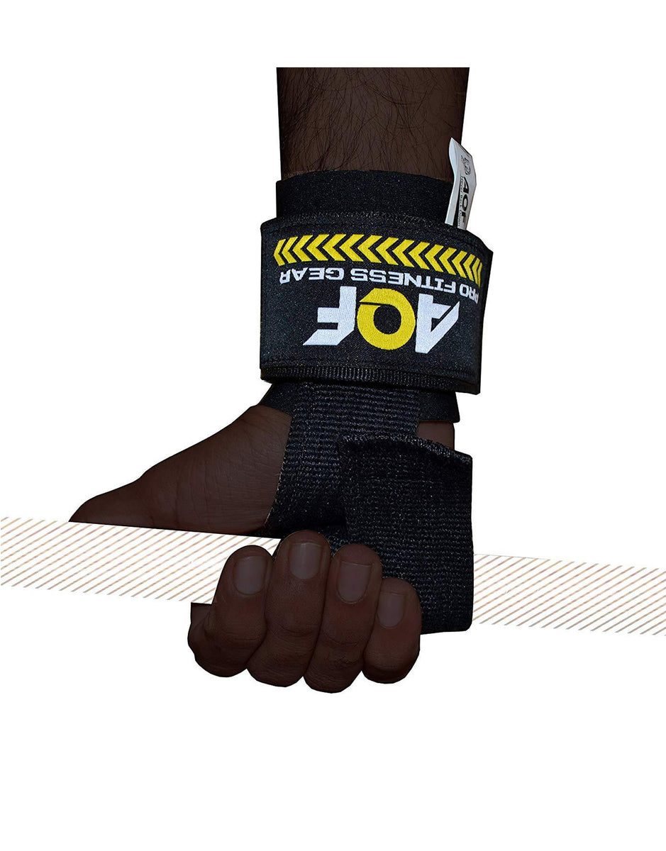 AQF Wrist Wraps Support with Lifting Straps Enhanced Lifting AQF Sports
