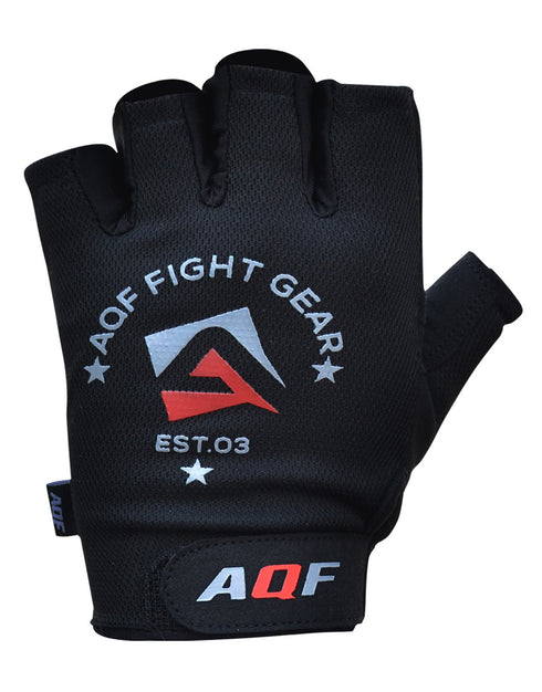 Black AQF Weight Lifting Gloves 4-Way