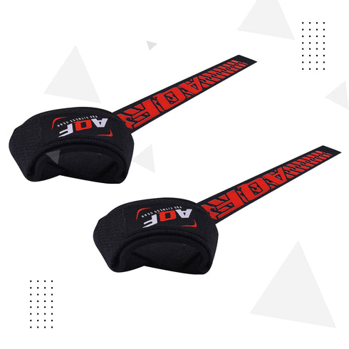 AQF Weightlifting Gelgrip Padded Wrist Straps - AQF Sports