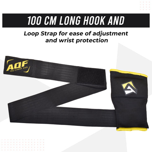 AQF Gel Inner Gloves with Wrist Strap for wrist Protection