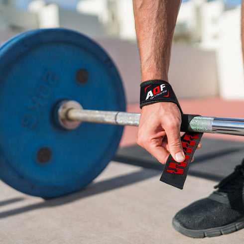 AQF Weightlifting Gelgrip Padded Wrist Straps - AQF Sports