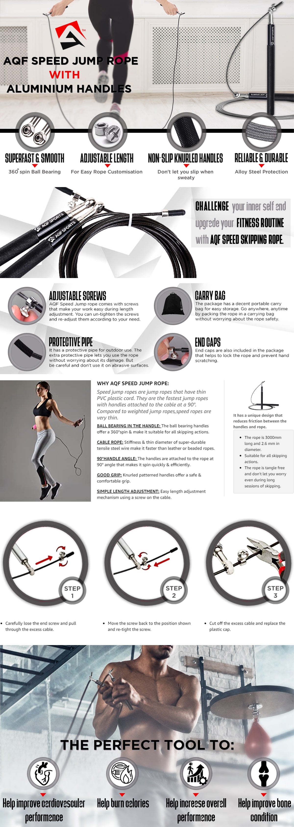 Benefits of AQF Skipping Rope 