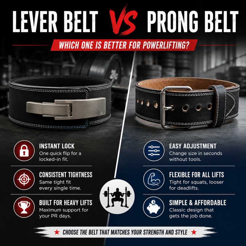 Lever Belt vs Prong Belt: Which One Is Better for Powerlifting?