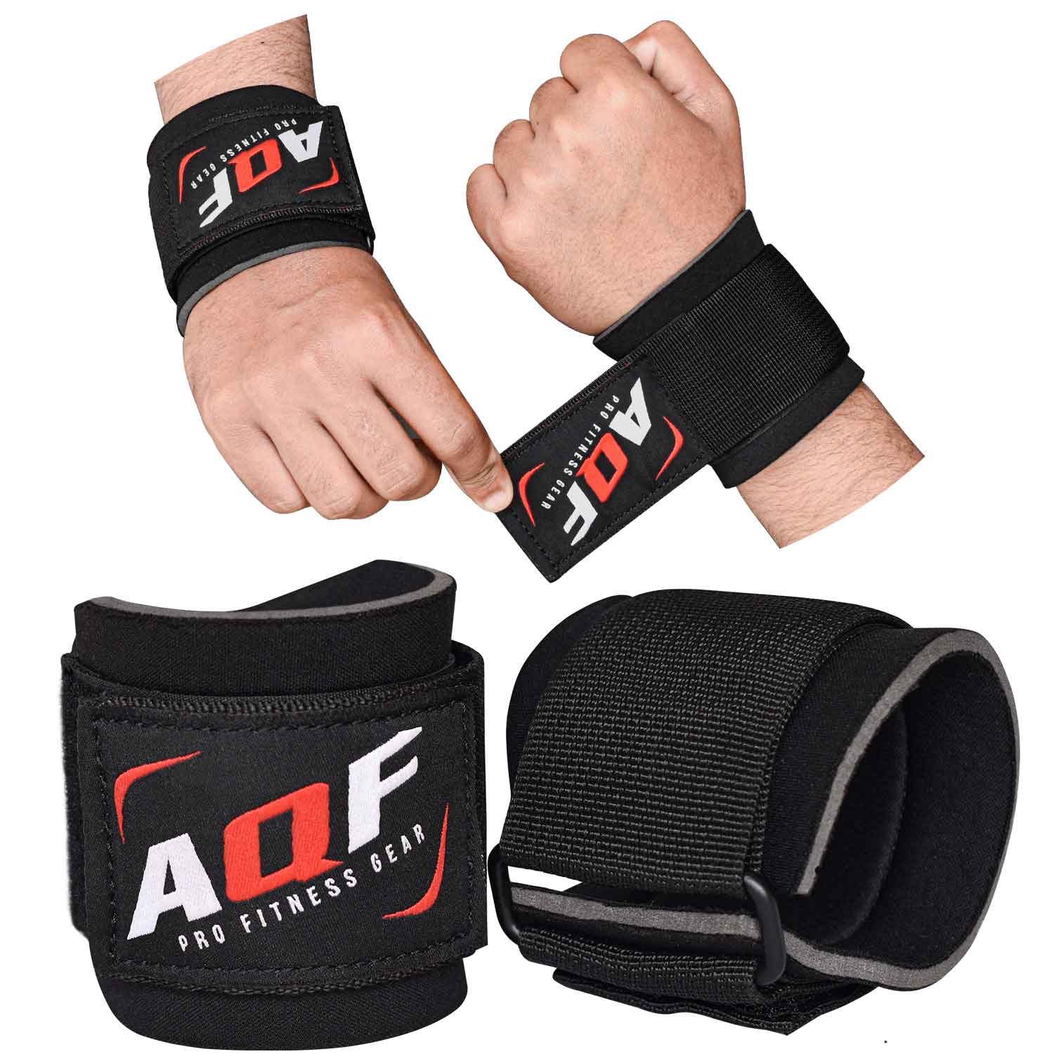 Elastic Wrist Wraps with Thumb Loops Wrist Support... - Grandado Elastic Wrist Wraps with Thumb Loops Wrist Support... - Grandado