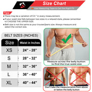 Size Chart Of Neoprene Weightlifting Belt