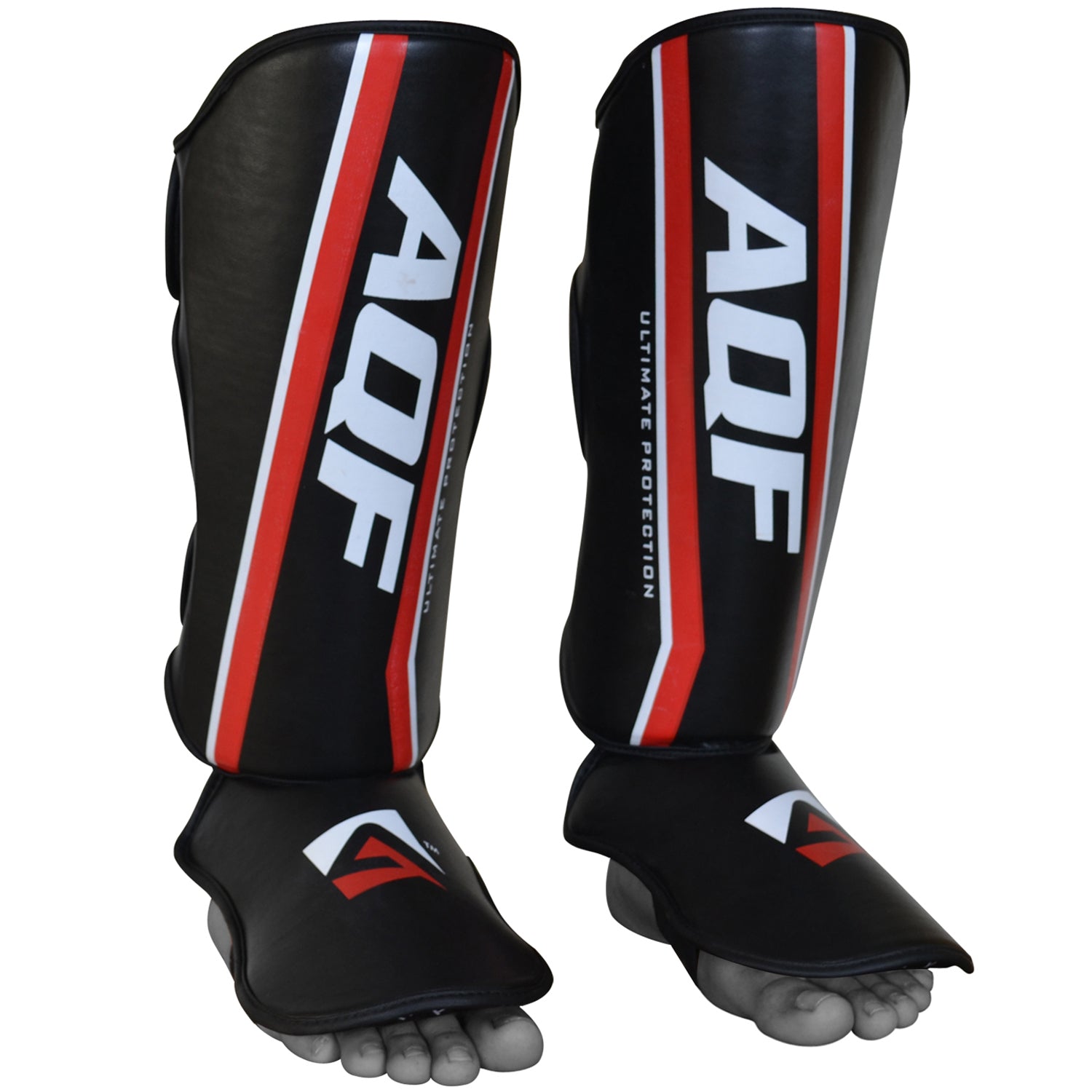 AQF Shin Instep Guards Synthetic Leather
