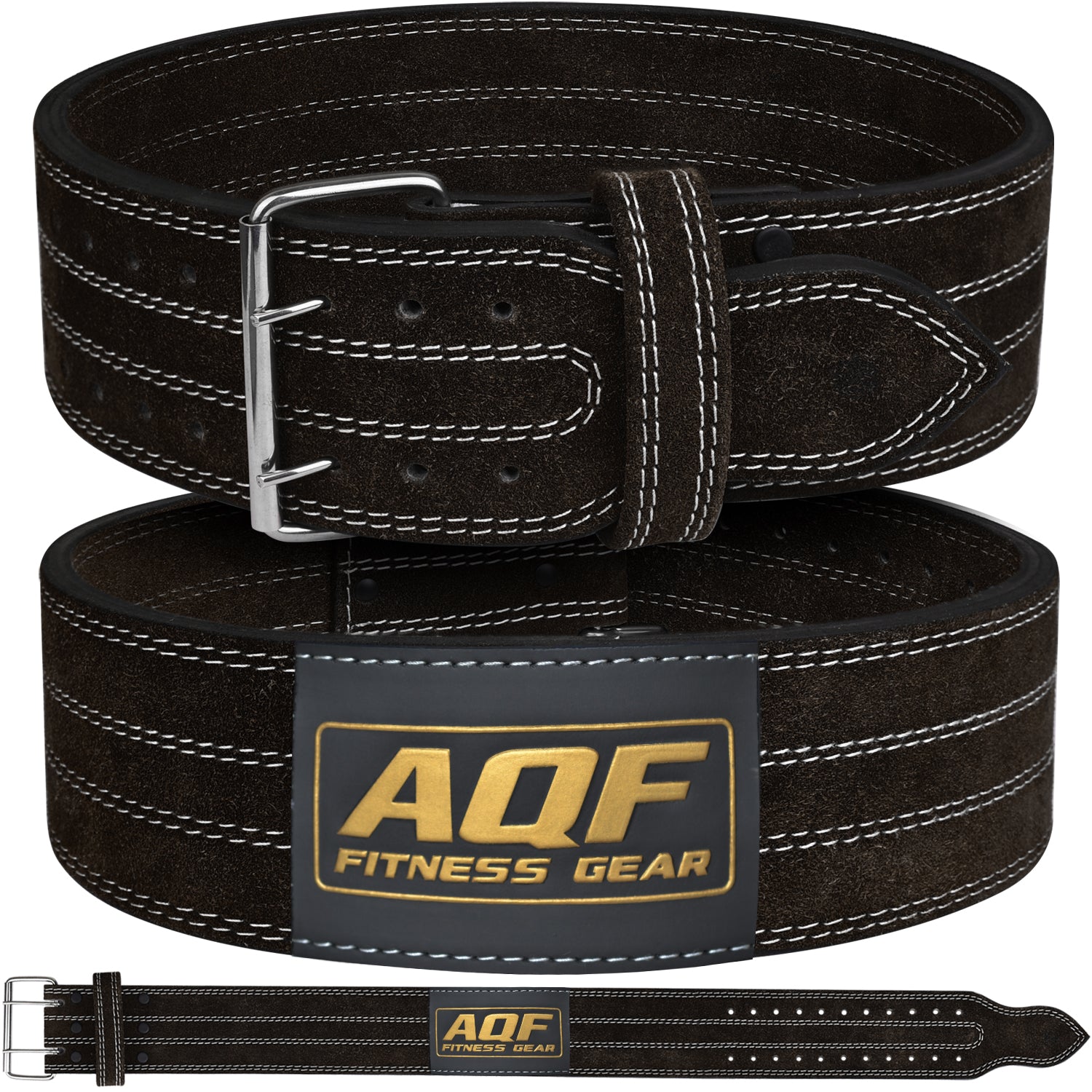 AQF Weight Lifting Nubuck Leather Power Belt - AQF Sports