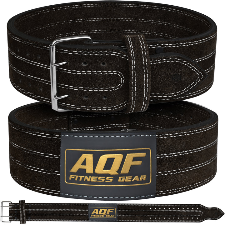 AQF Weight Lifting Nubuck Leather Power Belt - AQF Sports