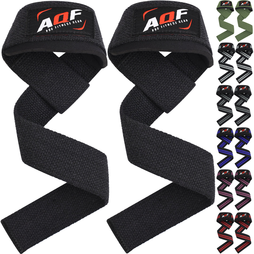 AQF Weight Lifting Padded Wrist Straps