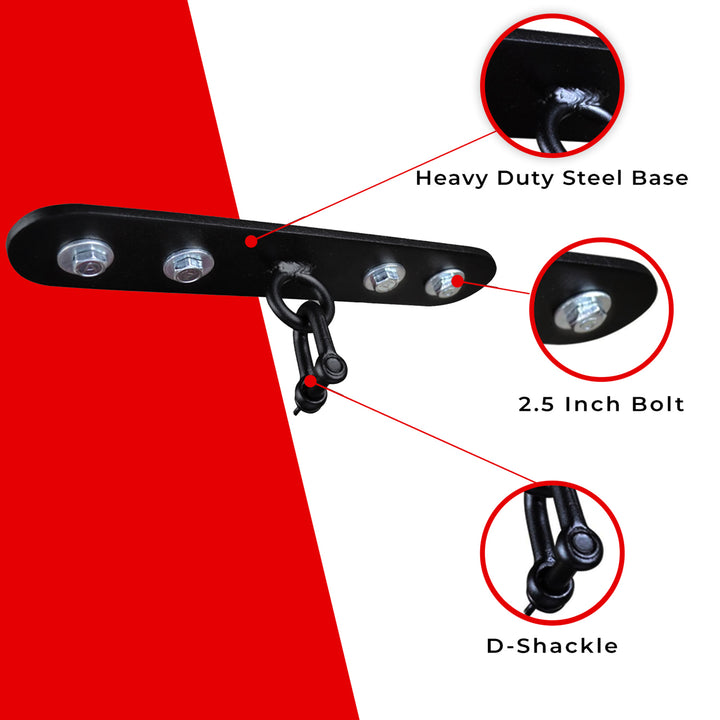 Specifications of Ceiling Bracket with D Shackle - AQF Sports