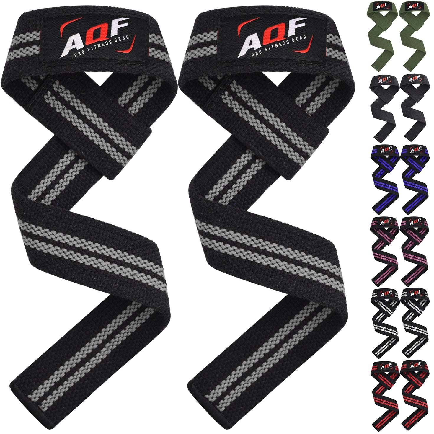 AQF Weight Lifting Wrist Straps Enhanced Grip and Support AQF Sports