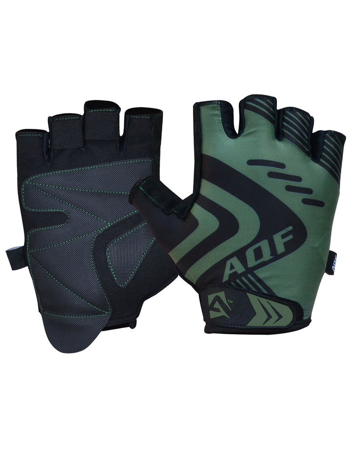 Green AQF Weight Lifting Gym Gloves G4