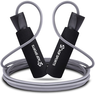 AQF Adjustable 9ft Non-Slip NBR Foam Soft Handles PVC Cord Skipping Rope - AQF Sports