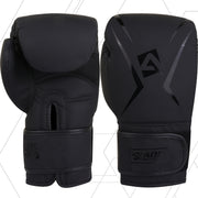 Matte Black AQF Boxing Training Gloves - Beginner Series 