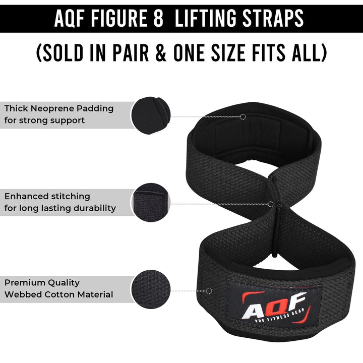 Specifications of Figure 8 Wrist Straps - AQF Sports