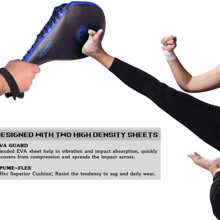 Blue AQF Taekwondo Double Target Kick Pads Pair
