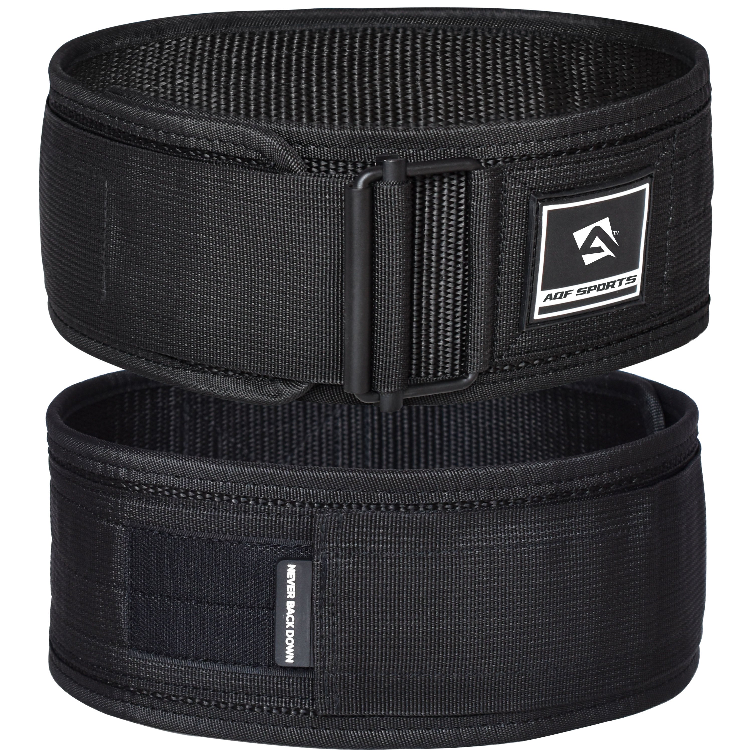 AQF 4" Self Lock Weight Lifting Belt Nylon - AQF Sports