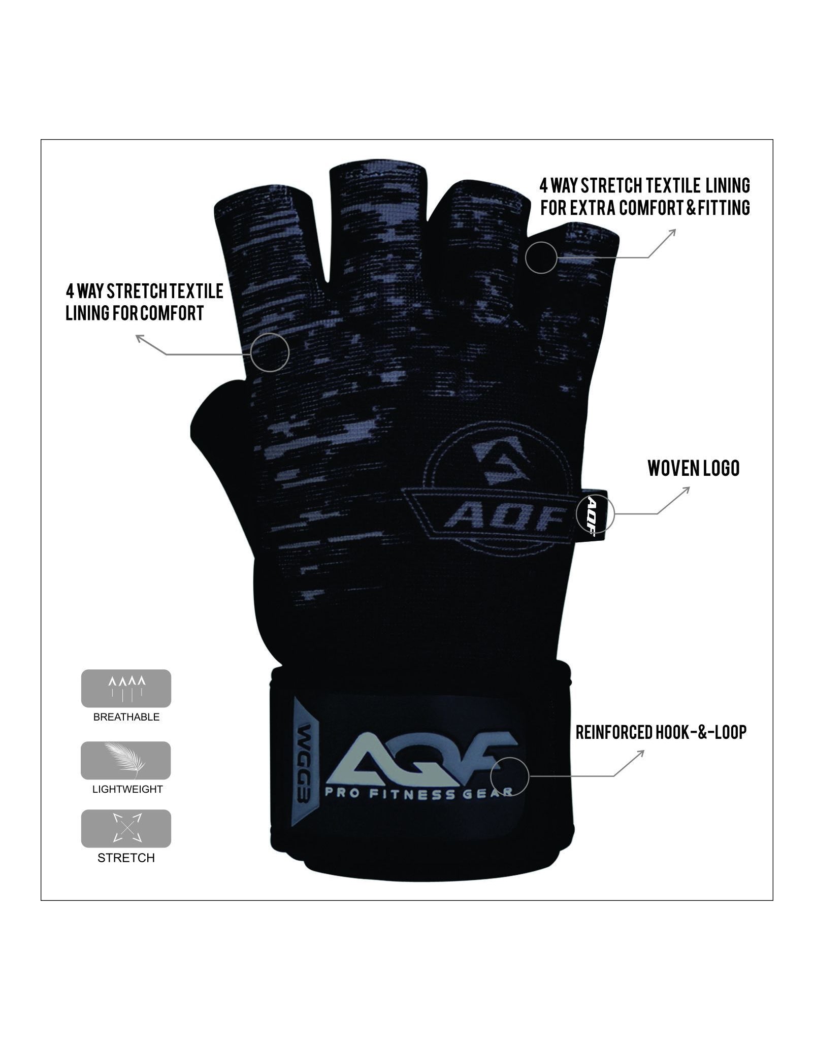 Gym strap online gloves