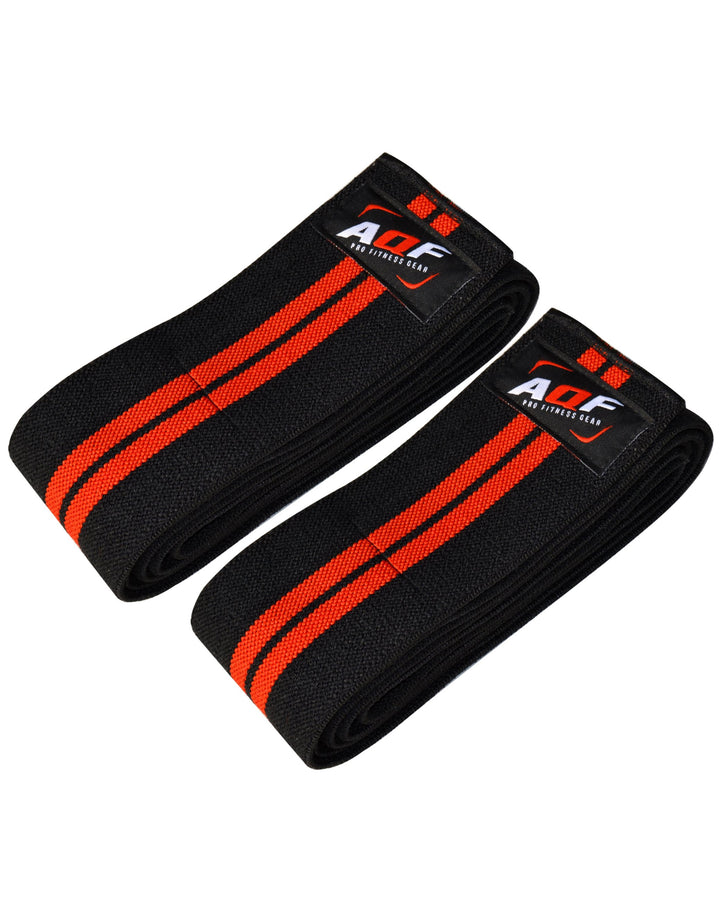 AQF 78 Inch Black and Red Stripped Knee Sleeve