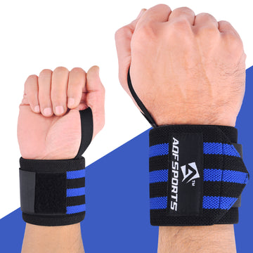 AQF 18 Power Weight Lifting Wrist Wraps - Comfortable Fit