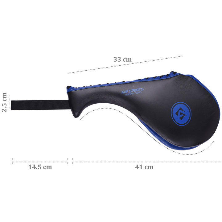Blue AQF Taekwondo Double Target Kick Pads Pair