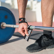 Black & White AQF Weight Lifting Gym Wrist Strap