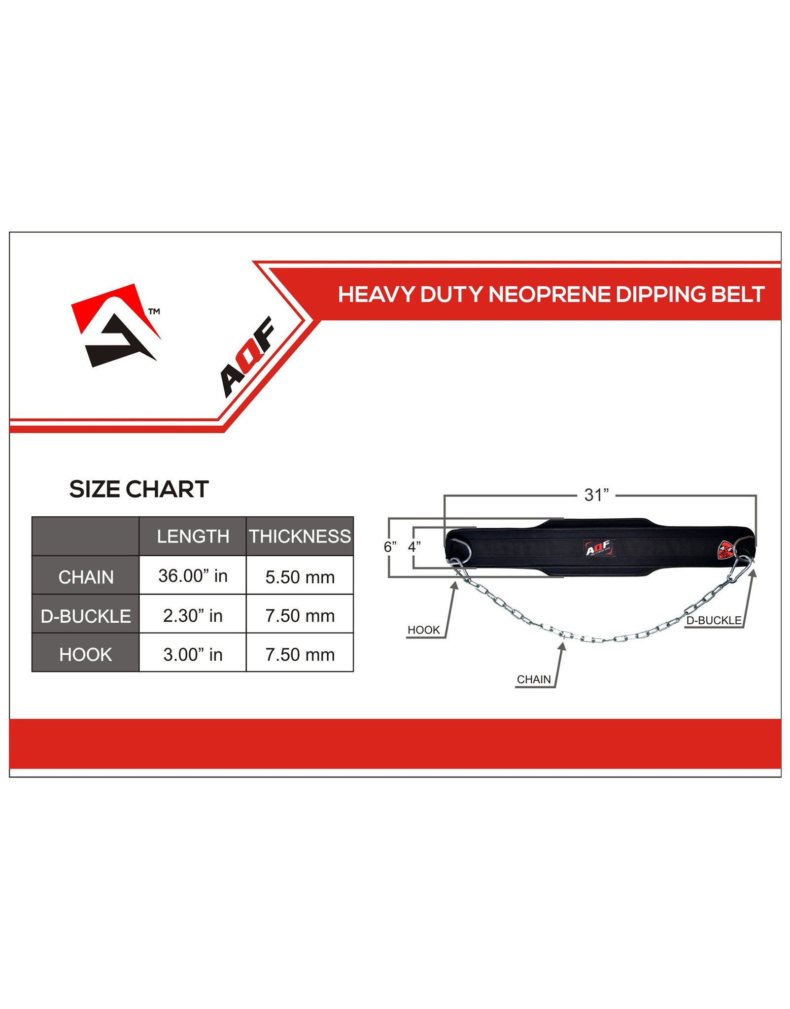 Aqf dipping online belt