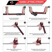 How to securely wrap Black & Red Lifting Strap - AQF Sports