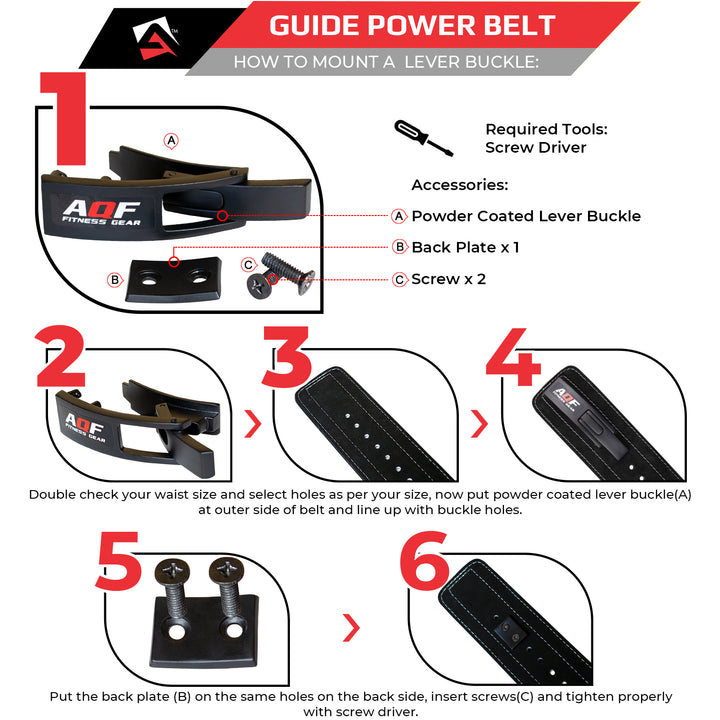 Guide to how to mount a Lever Buckle - AQF Sports