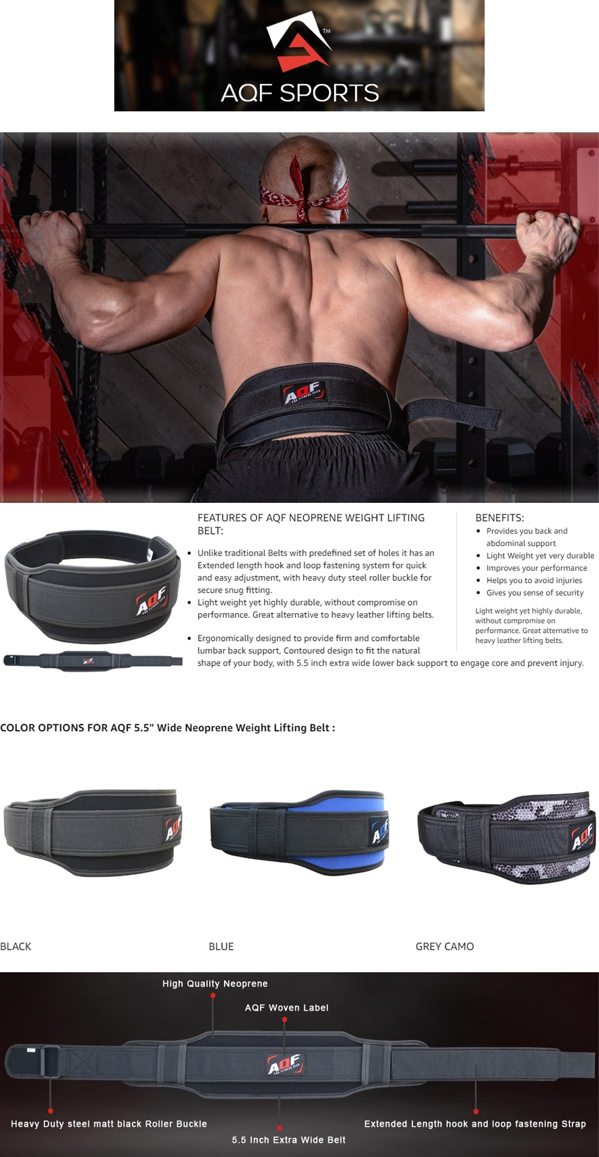 Features of Neoprene Weightlifting Belt